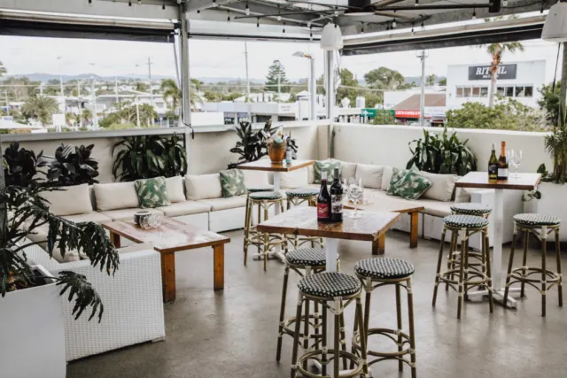 The rooftop at The Collective Palm Beach